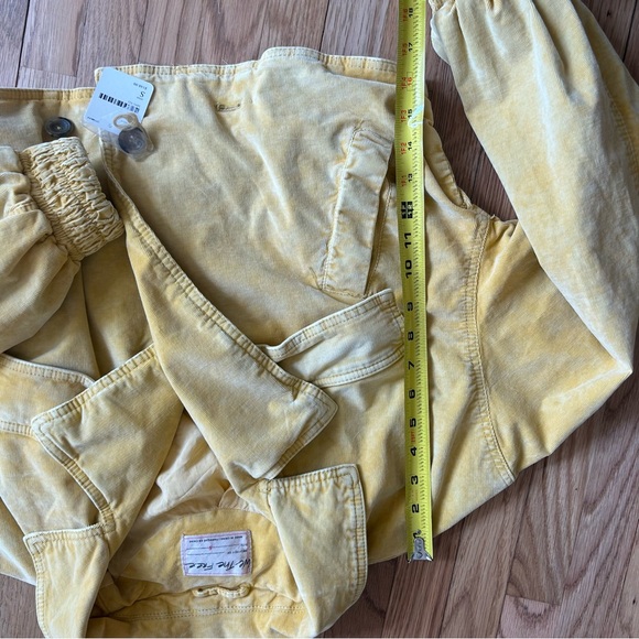 NWT We The Free Sure Thing Bomber Jacket In Yellow - Picture 5 of 7